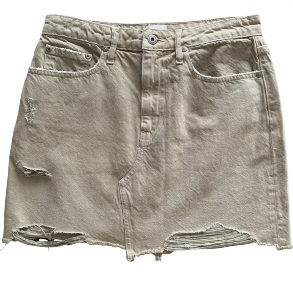 NWOT Jonathan Simkhai Jean Skirt Sage Green